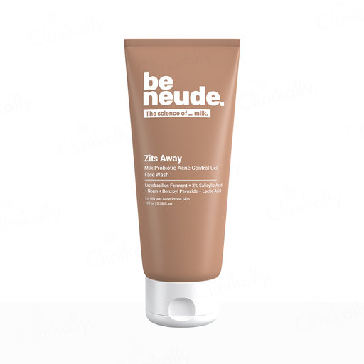 Be Neude Zits Away Milk Probiotic Acne Control Gel Face Wash